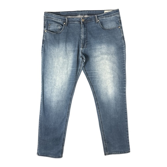 Buffalo David Bitton Men’s Axel Denim Jeans Slim Stretch 40x32 Faded Blue - Picture 1 of 5